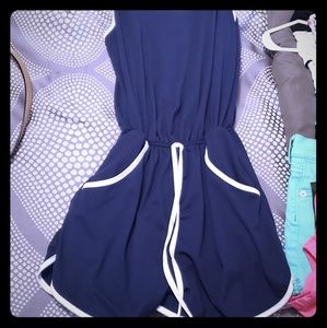 Navy Blue Romper